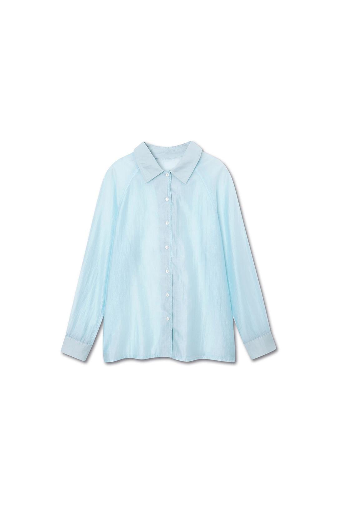 GLOW SHEER SHIRTS POWDER BLUE