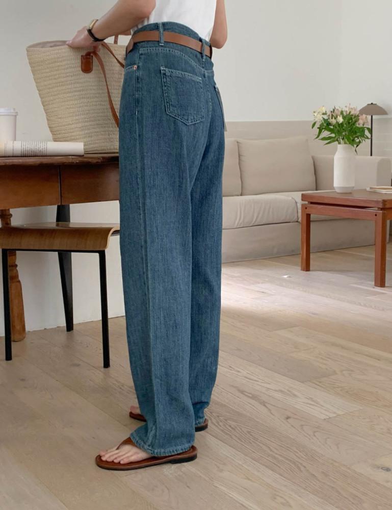 (중청 당일) SIGNATURE 시그니처 시드니 데님 린넨 봄 여름 연청 진청 청바지 denim (3 Color)