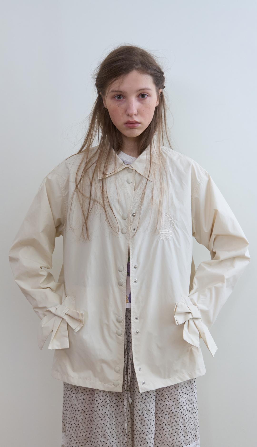 323. Ribbon Jumper _ Ivory