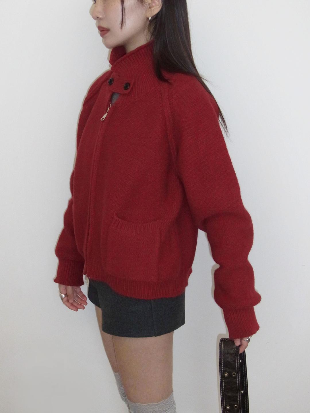 빈티지 집업 가디건