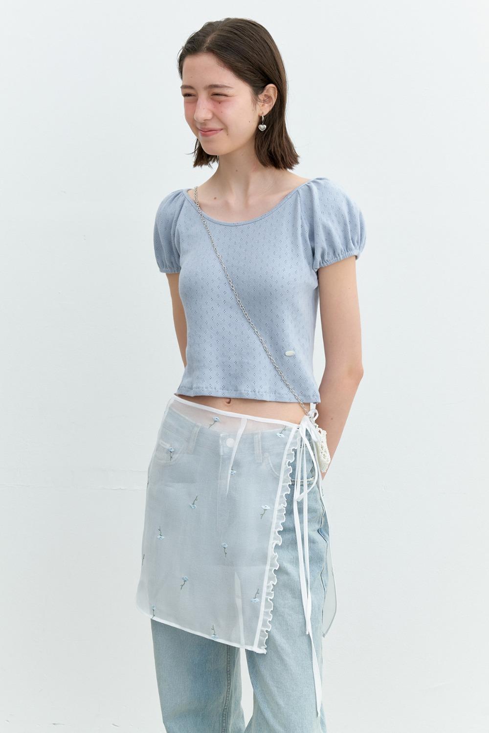 Pure Flower Skirt (White)