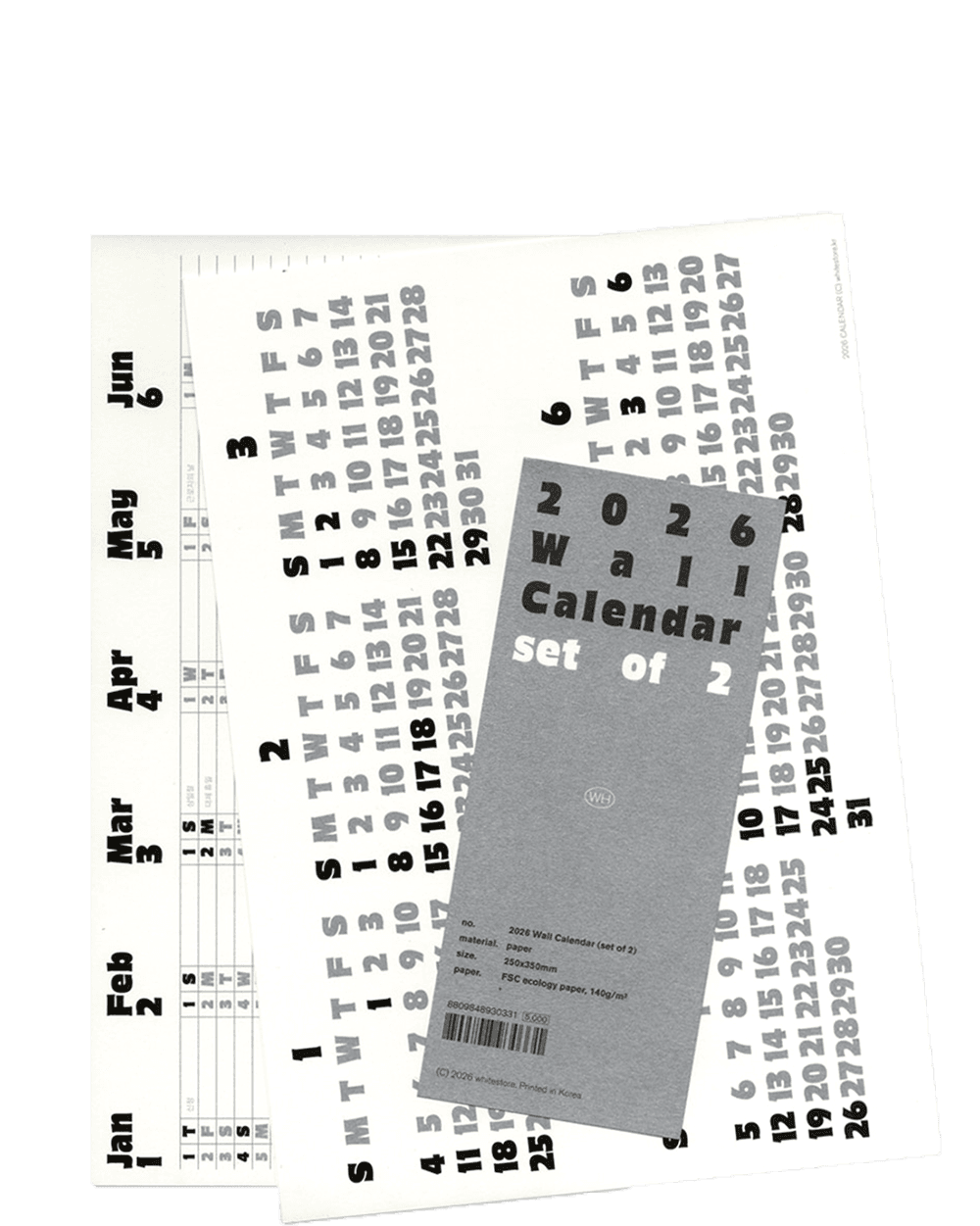 [4차 입고] 2026 Wall Calendar · 백상점