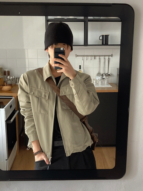 Pov nylon trucker jacket (2color)
