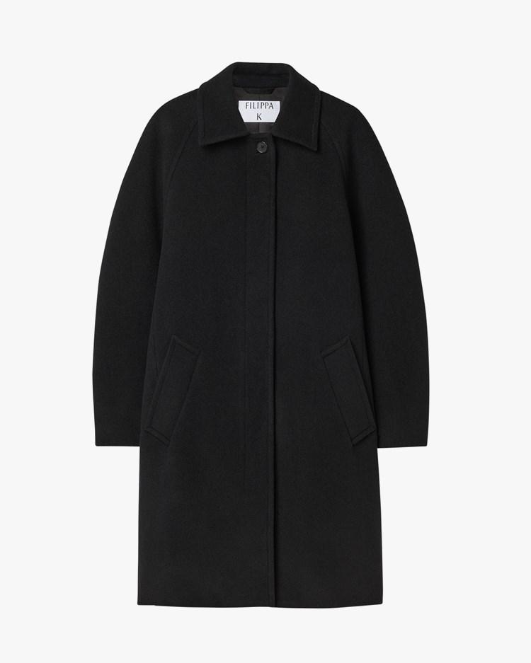 Cocoon Coat Black