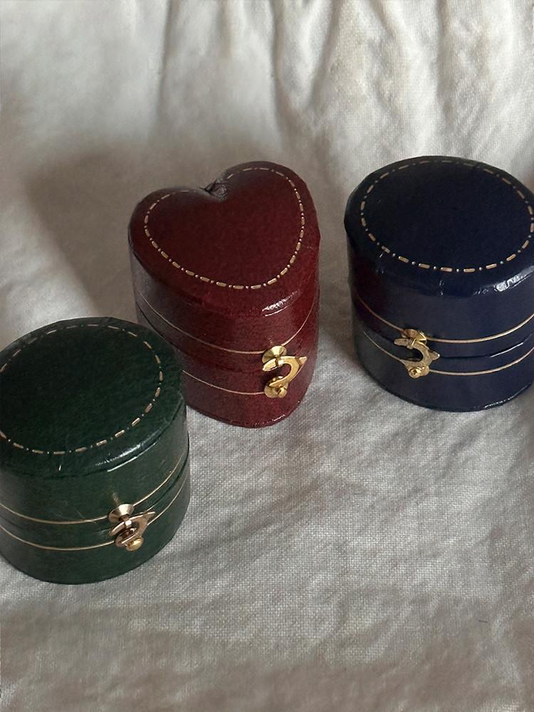 Mini Jewelry Box (3color) 웨딩링 프로포즈 반지 케이스 앤틱 주얼리 보관함