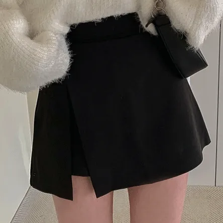 치마바지 뒷밴딩 언발트임 mini sk