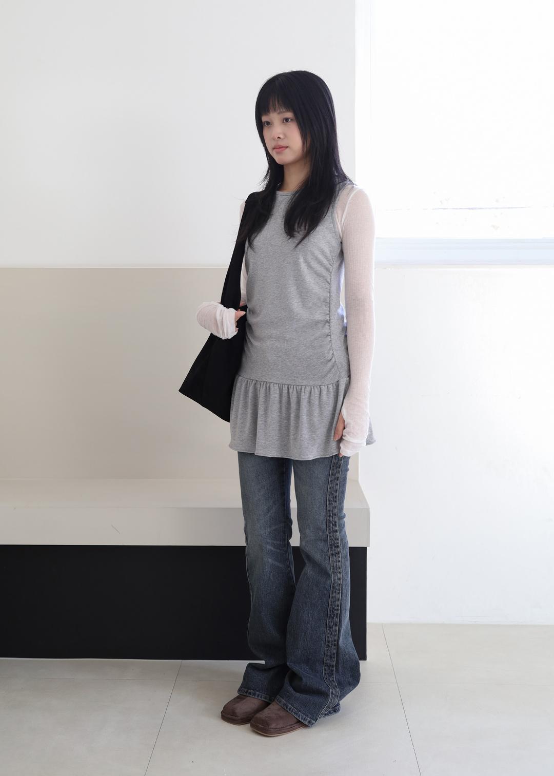 flare shirring ops 2 color