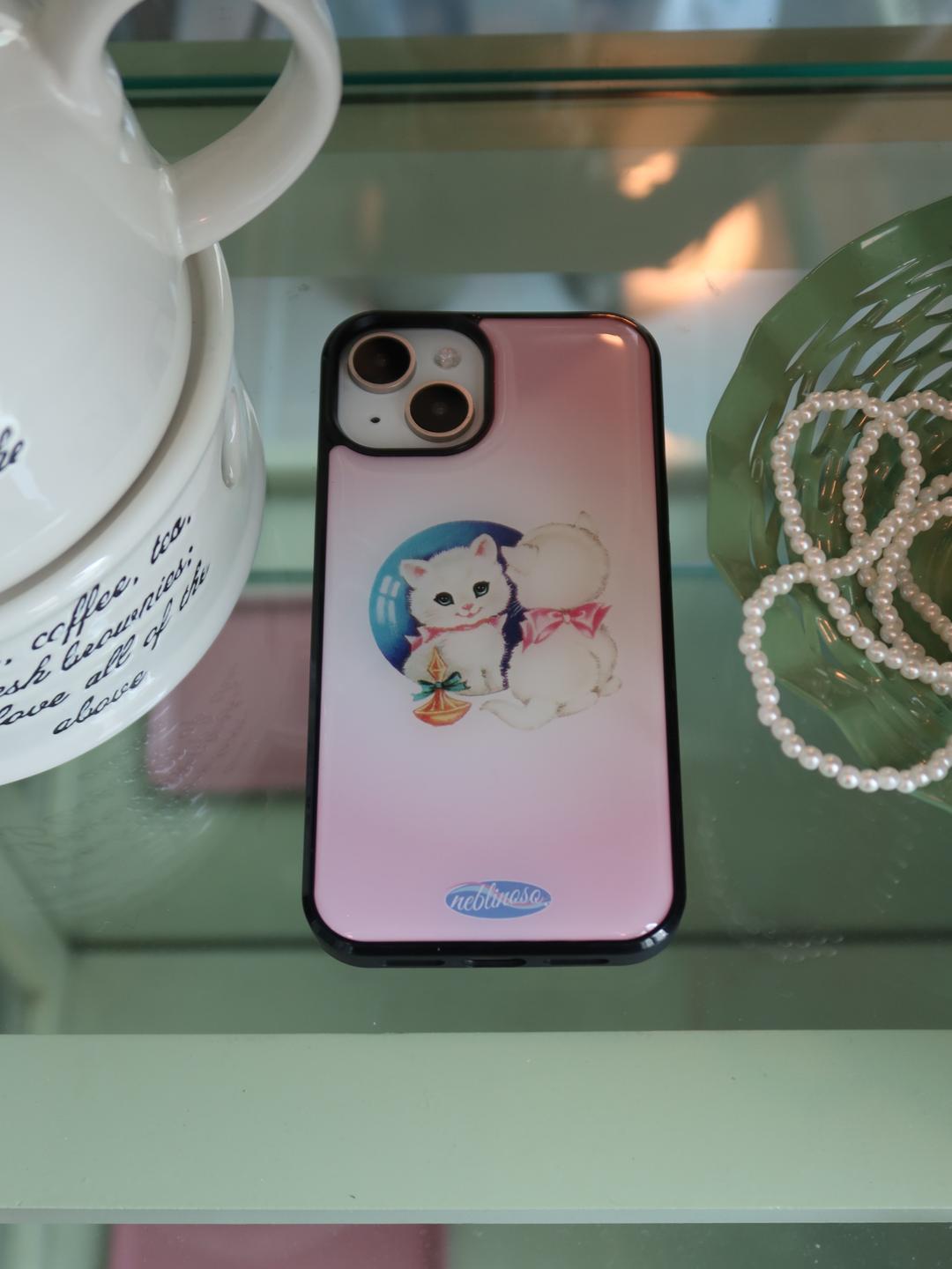 Pink cat epoxy case