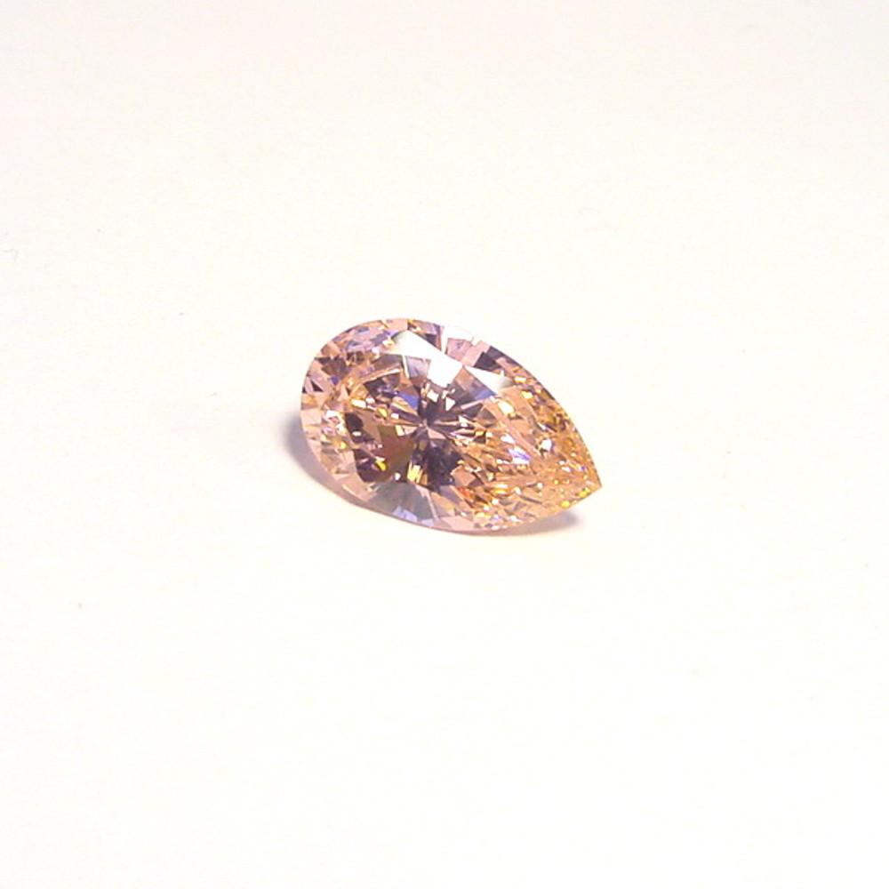 Cubic Zirconia 나석 핑크 칼라 pear 16x10mm