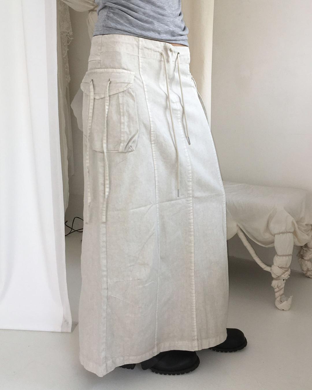 하몽 피그먼트 롱스커트