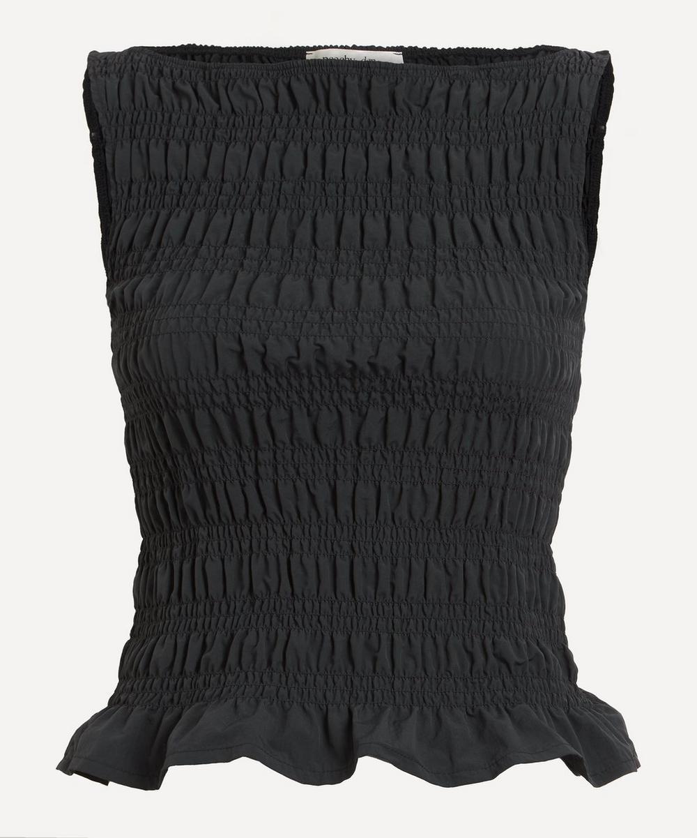 Deba Onyx Shirred Top