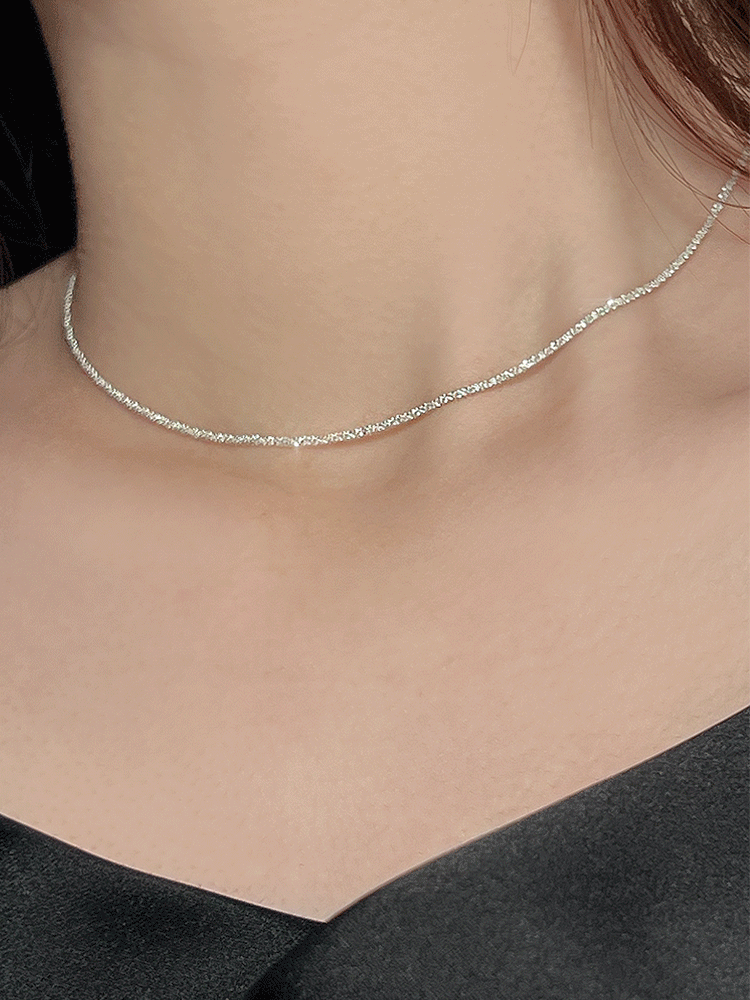 알로하마린느 925 silver margherita chain necklace (마르게리타체인)