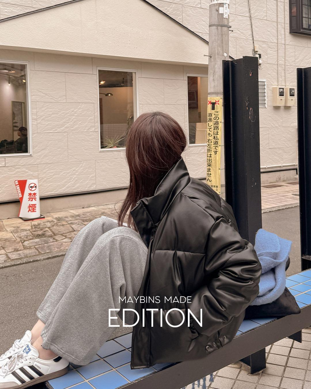 메이빈스 [당일발송/기획특가/MADE]네틴 레더 패딩 점퍼(+NEW컬러)(자체제작 제작상품 겨울 겨울아우터 겨울패딩 숏패딩 데일리 겨울신상 가죽패딩 스트링 웰론패딩 한파템 데일리룩)