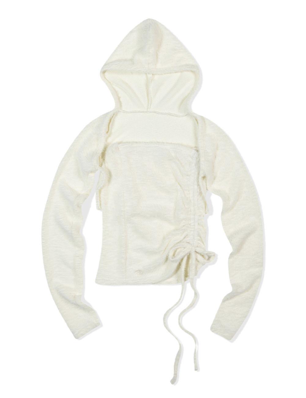 ANGORA HOODIE TANK TOP(IVORY)