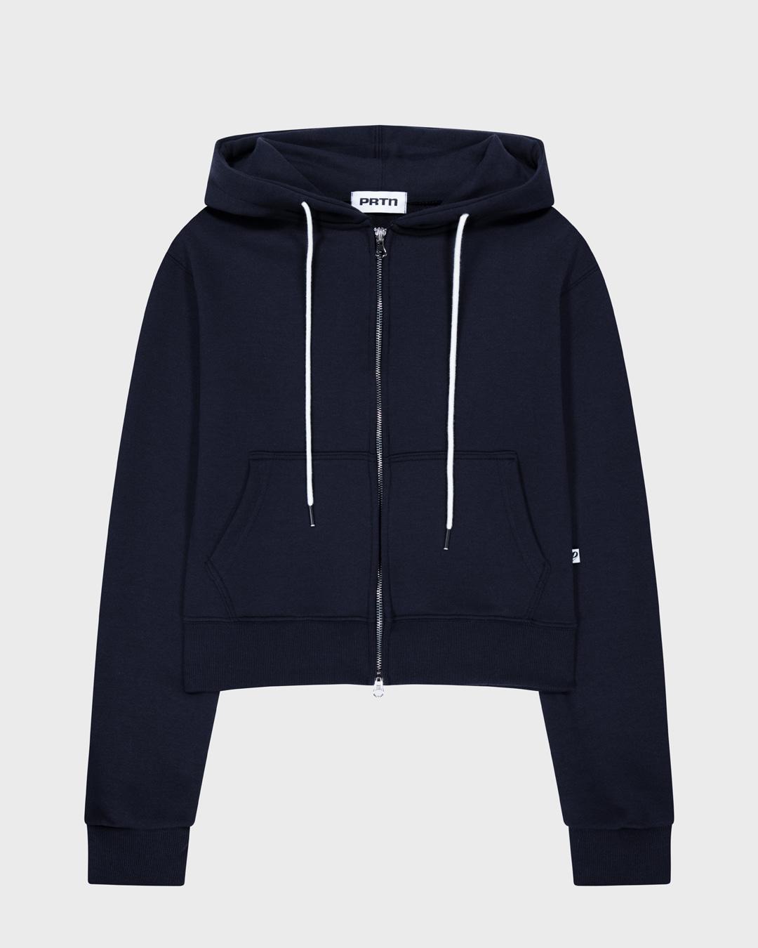 ESSENTIAL SWEAT HOOD ZIP-UP-NAVY