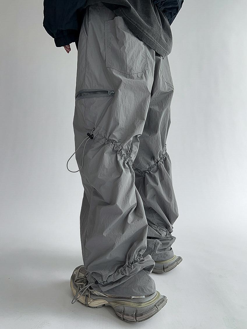 rip cord nylon cargo pants (2c)