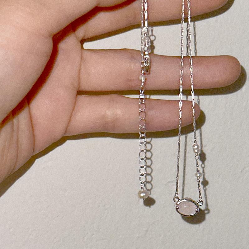 raindrop N04 rose quartz