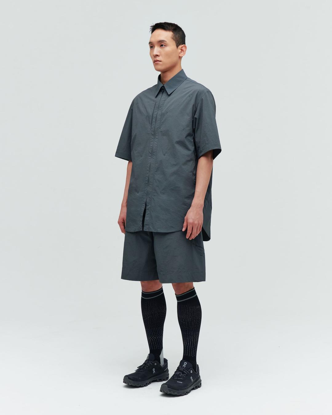NYLON CARGO SHORTS CHARCOAL