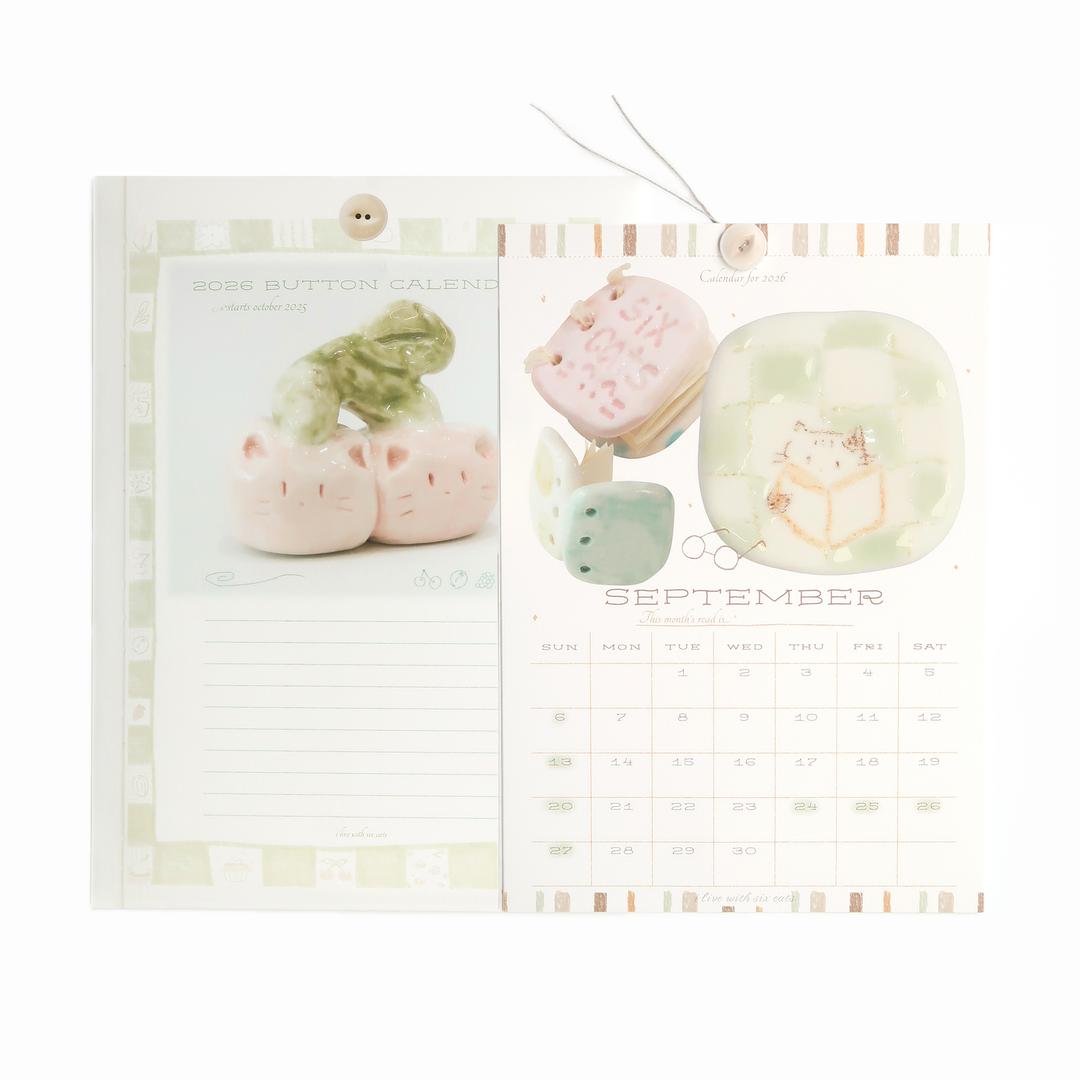 🛋️ 예약 구매 페이지 -12/3 ⁞ 2026 달력 ⁞ 버튼 카렌다!! (2025.12-2026.12)