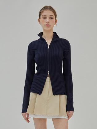 2way Zip-up Knit in Navy VK2AD372-23
