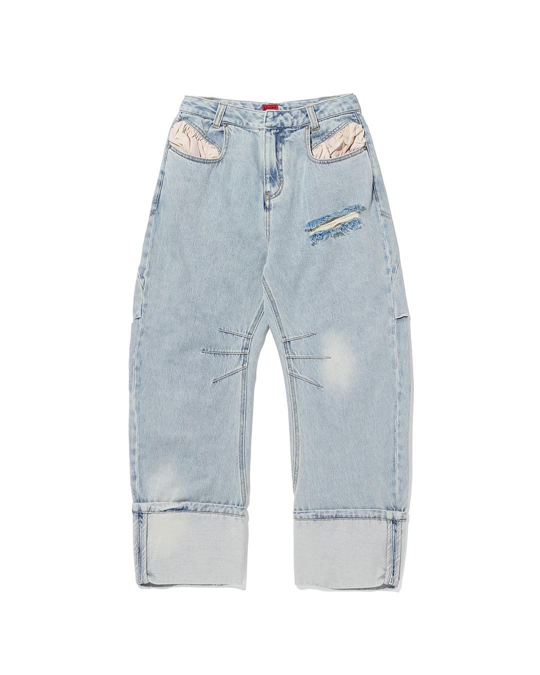 LAZY DROP JEAN_LIGHT BLUE