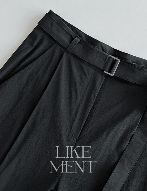 라이크유 [LIKEMENT] 브랜뉴 쿨 벨트 세미와이드 슬랙스 (SL) - 3color