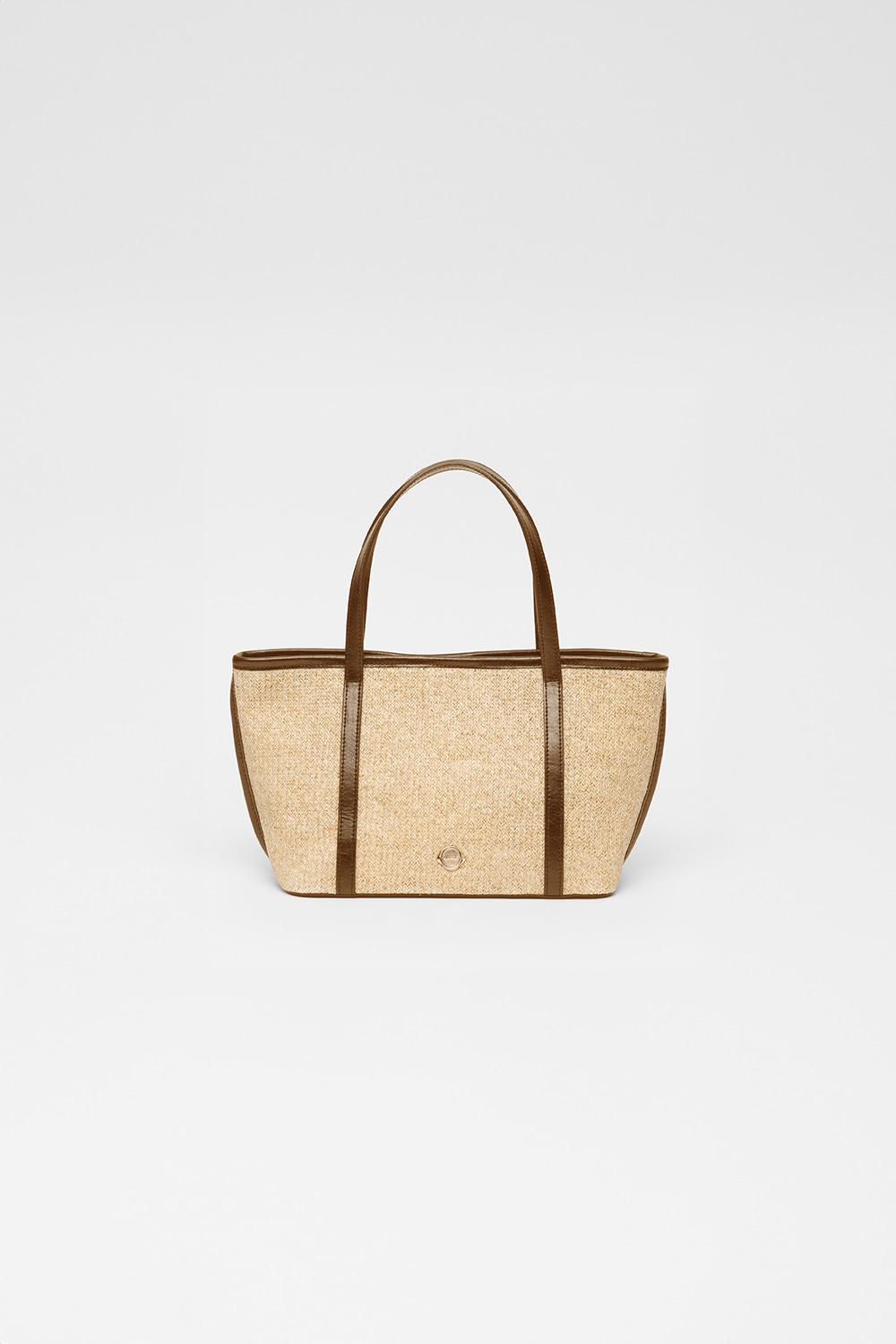 S Alyssa Tote Bag_Natural Brown