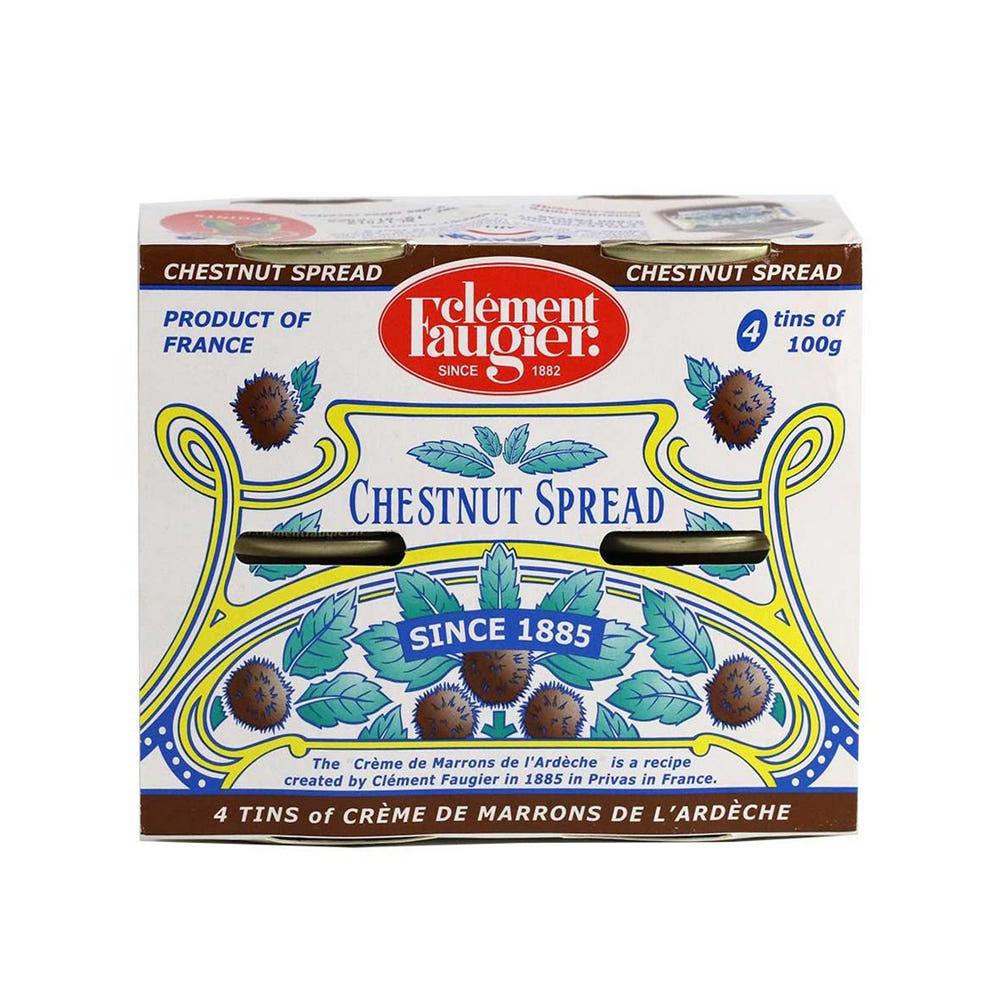 클레망포지에 크렘드마롱 밤나무잼 Clement Faugier Gourmet Chestnut Spread 100g 4개입