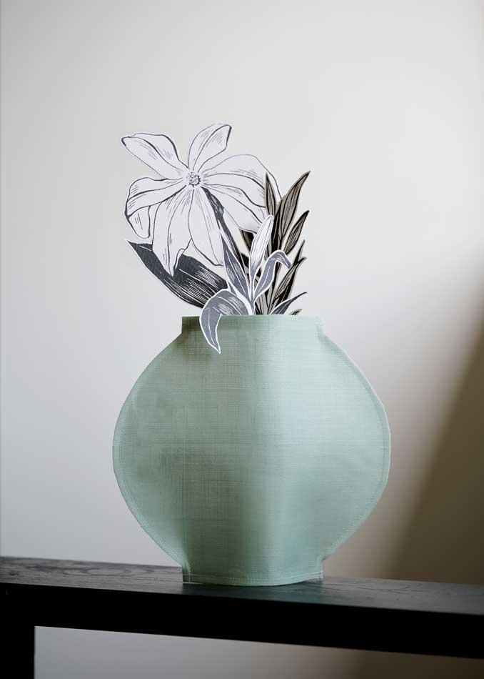 [이어서보] 직물 달항아리 청자