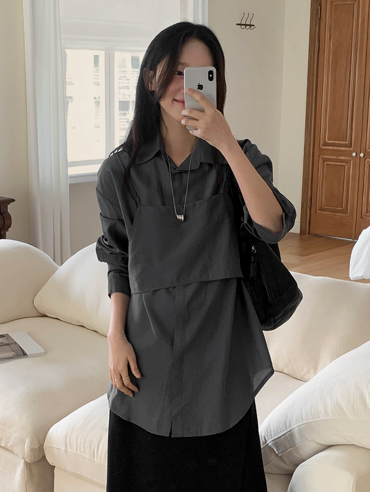 어리틀빗 plain bustier top + shirt set (3color) 세트상품! 주문폭주