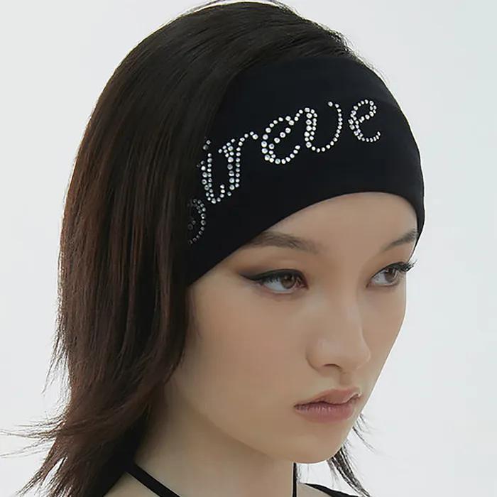 [셀럽착용]LETTERING HAIRBAND (BLACK)