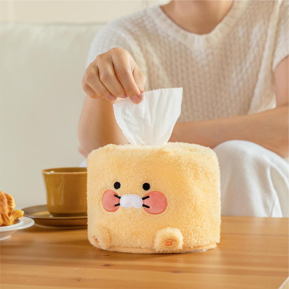 카카오프렌즈 뽀글이 롤휴지 케이스 티슈 화장지 커버 춘식이