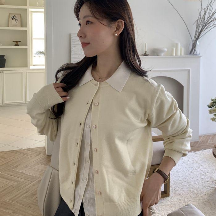 데일리 소프트 벨 슬리브 라운드 가디건_7COLOR