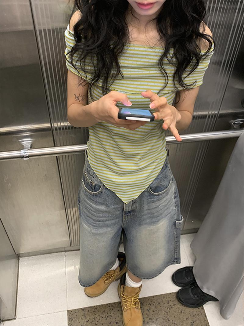 더언더블 BABY OFF-SHOULDER TEE