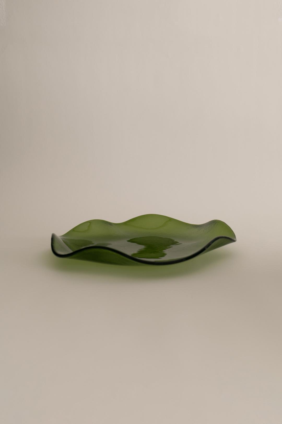 Petal Plate - Large - Olive (Transparent)
