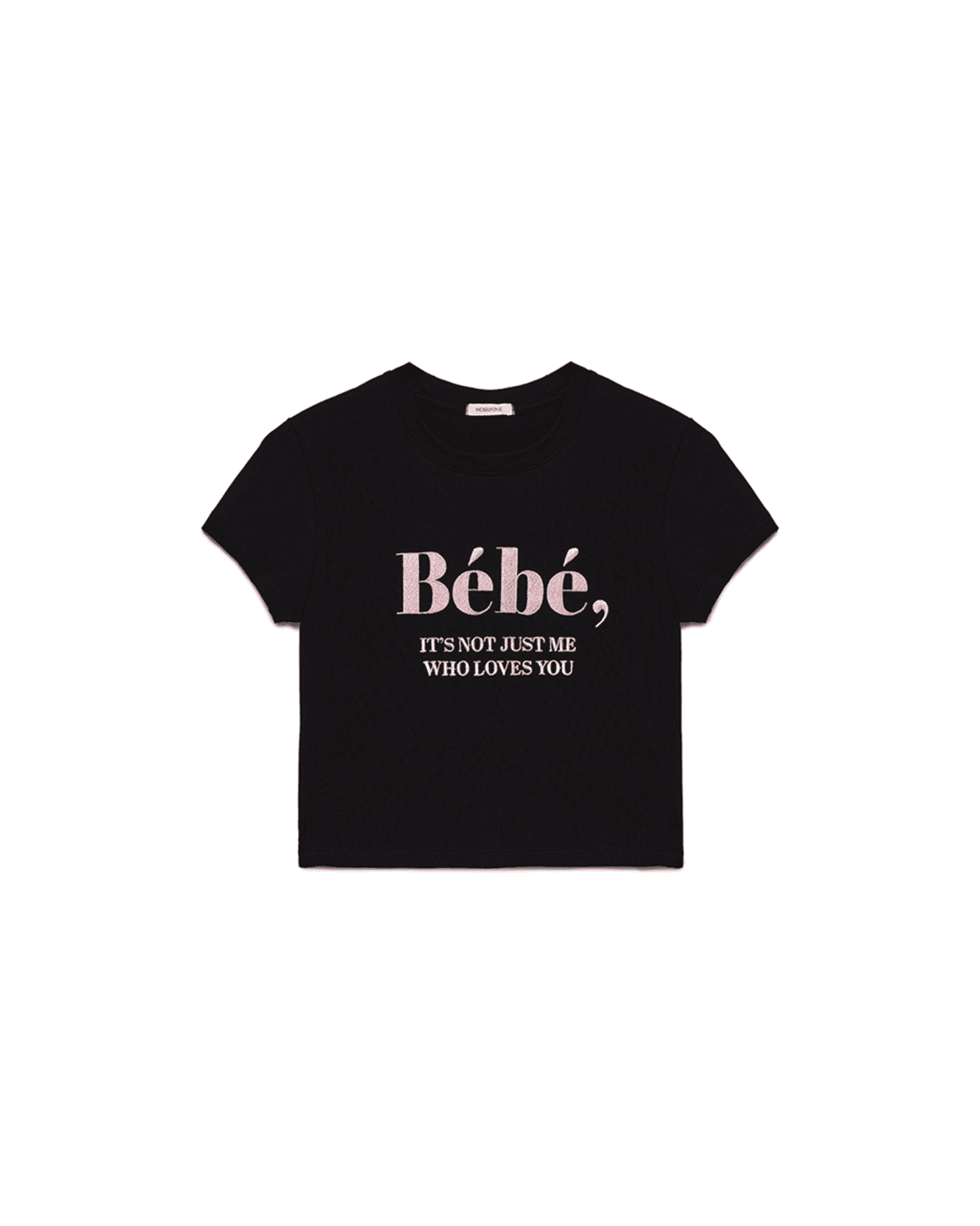 [5/28일 순차배송] Bébé Crop T-shirts [BLACK]