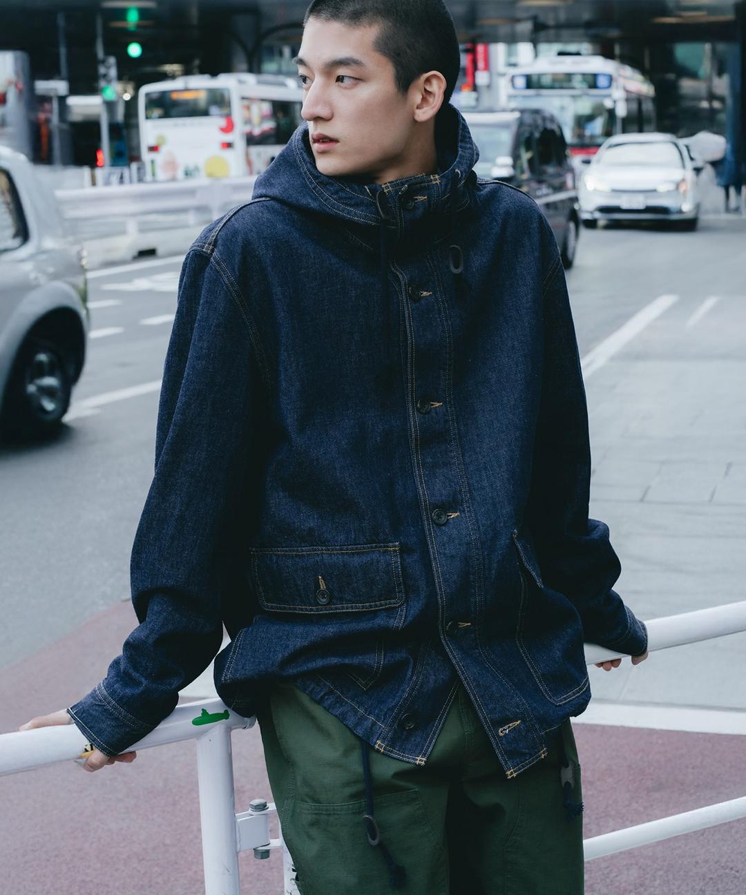 [SHIOTA MADE] WORK DENIM HOOD JACKET_INDIGO