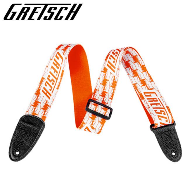 Gretsch - Double Penguin Strap / 그레치 스트랩 (Orange/White)