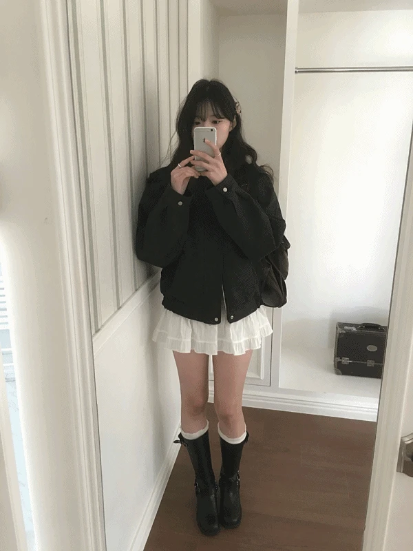 [오버핏레더점퍼] 버커 레더 jumper