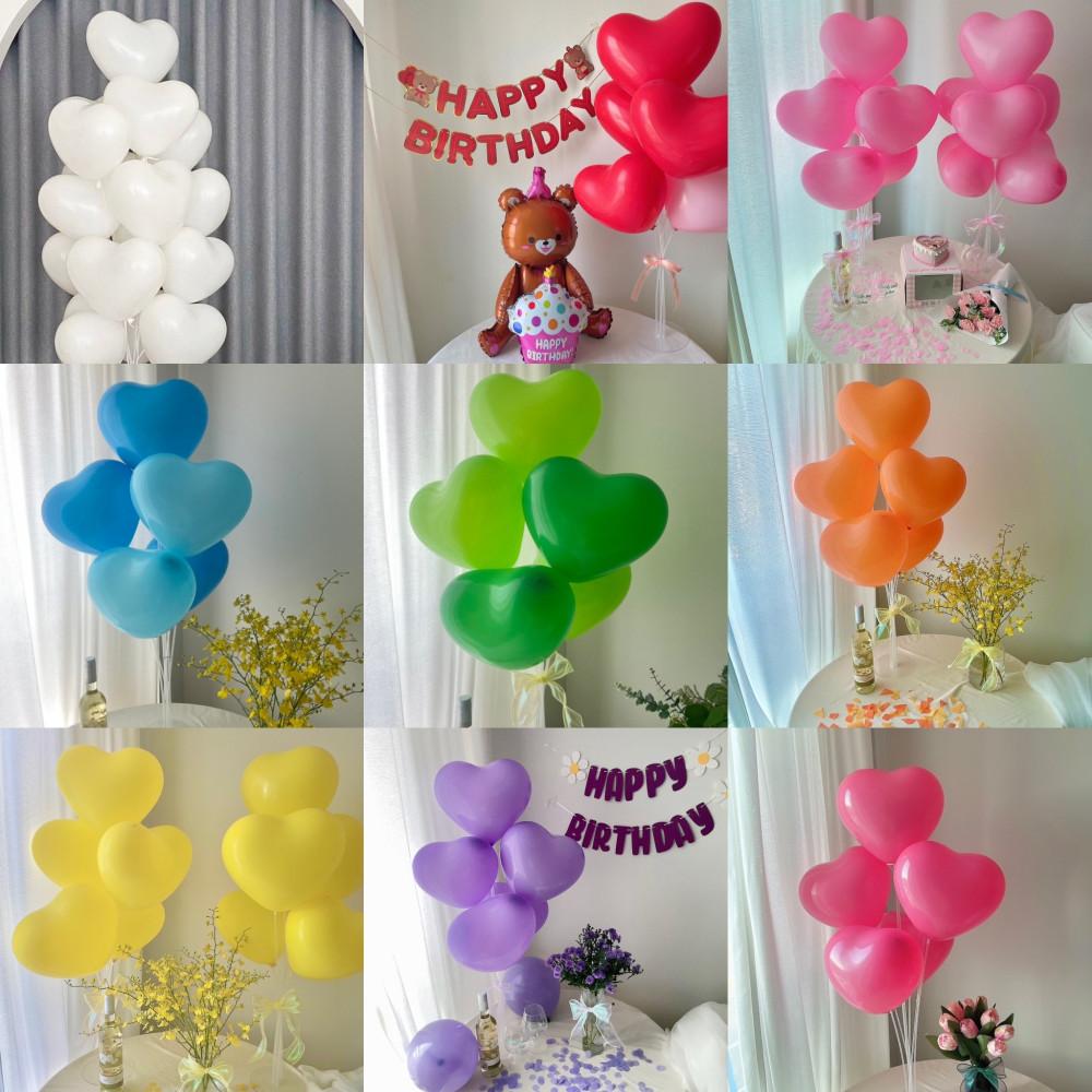 퐁마트 하트하트 풍선 4개입(+1개여유분)