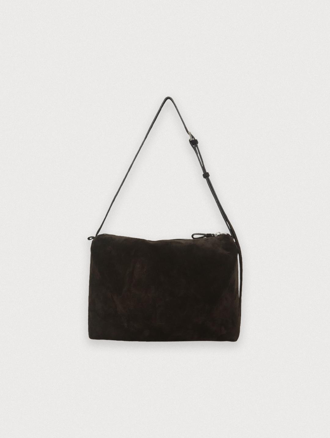 ARO SUEDE BAG - DARK BROWN