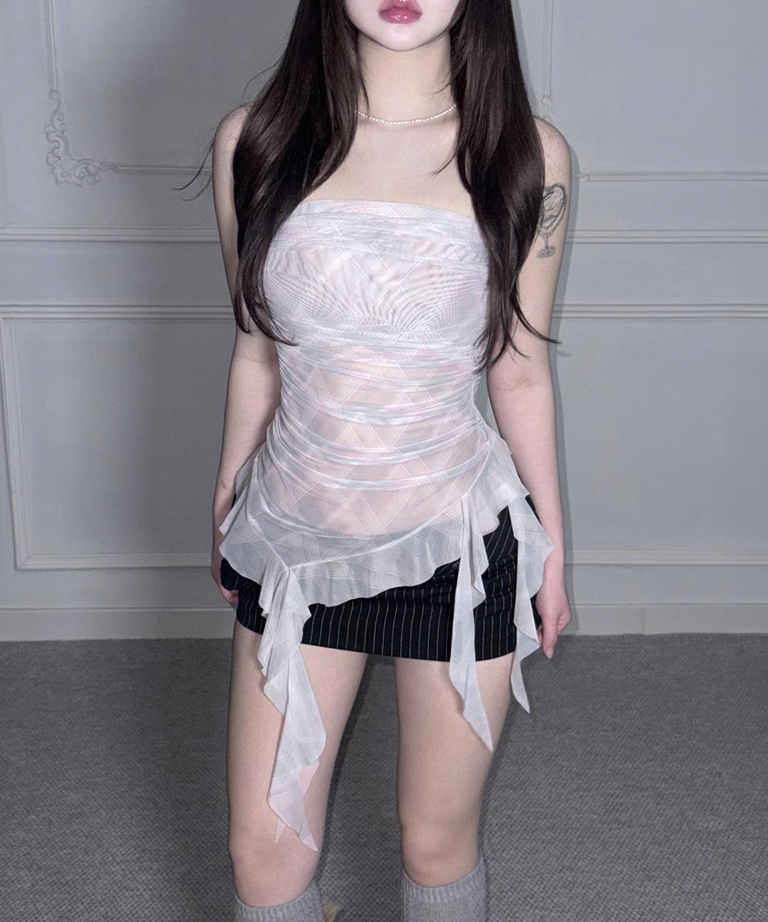Melon Frill Top (3colors)
