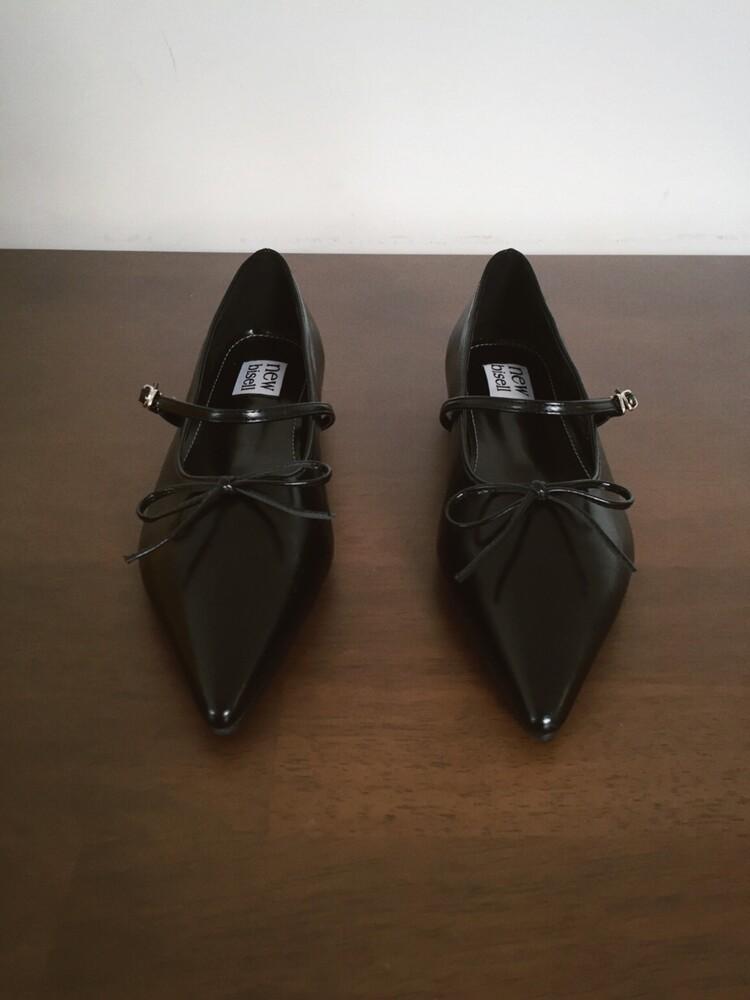 에테블루 Vintage stiletto shoes (black)