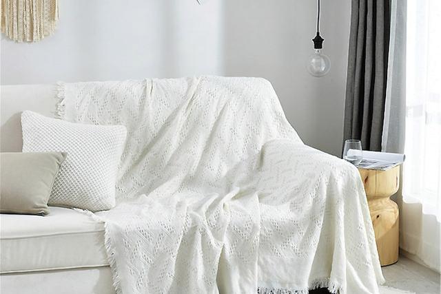 내추럴 체크 소파 커버 블랭킷 2colors 3size