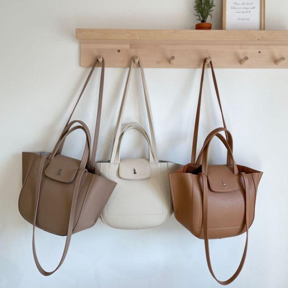 더알리 링고백 텀블러백 휘뚜루마뚜루 슈렁크 투스트랩 가죽 가방 이너백 포함 4C