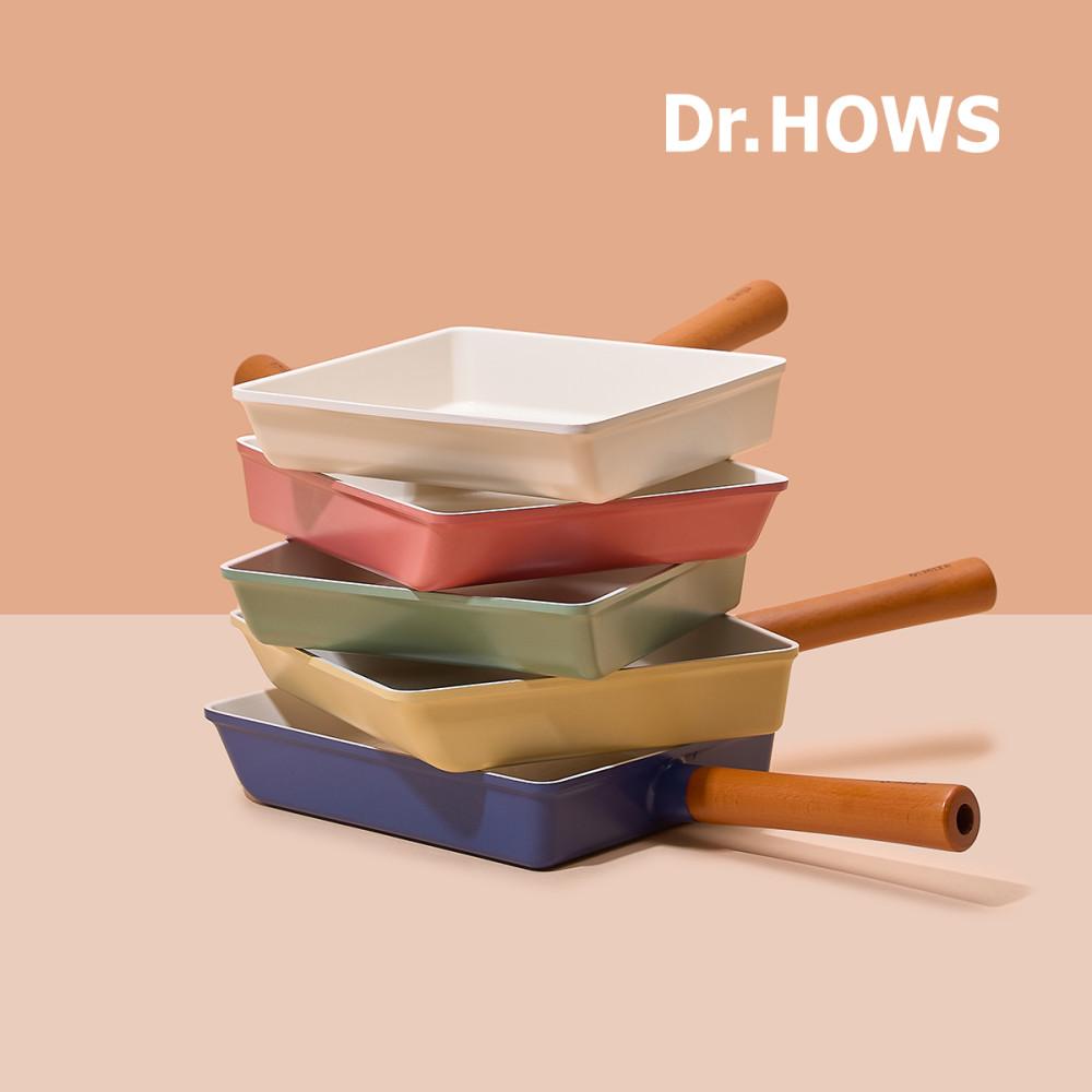 닥터하우스 오미자 사각 후라이팬 계란말이팬 에그팬 22cm