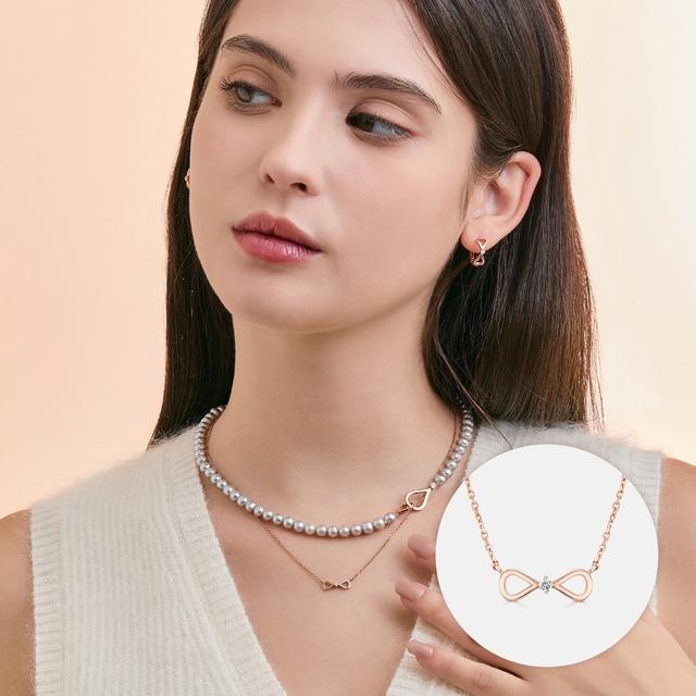 스틸라 14K 로즈 네크리스 A233GN1356R4A