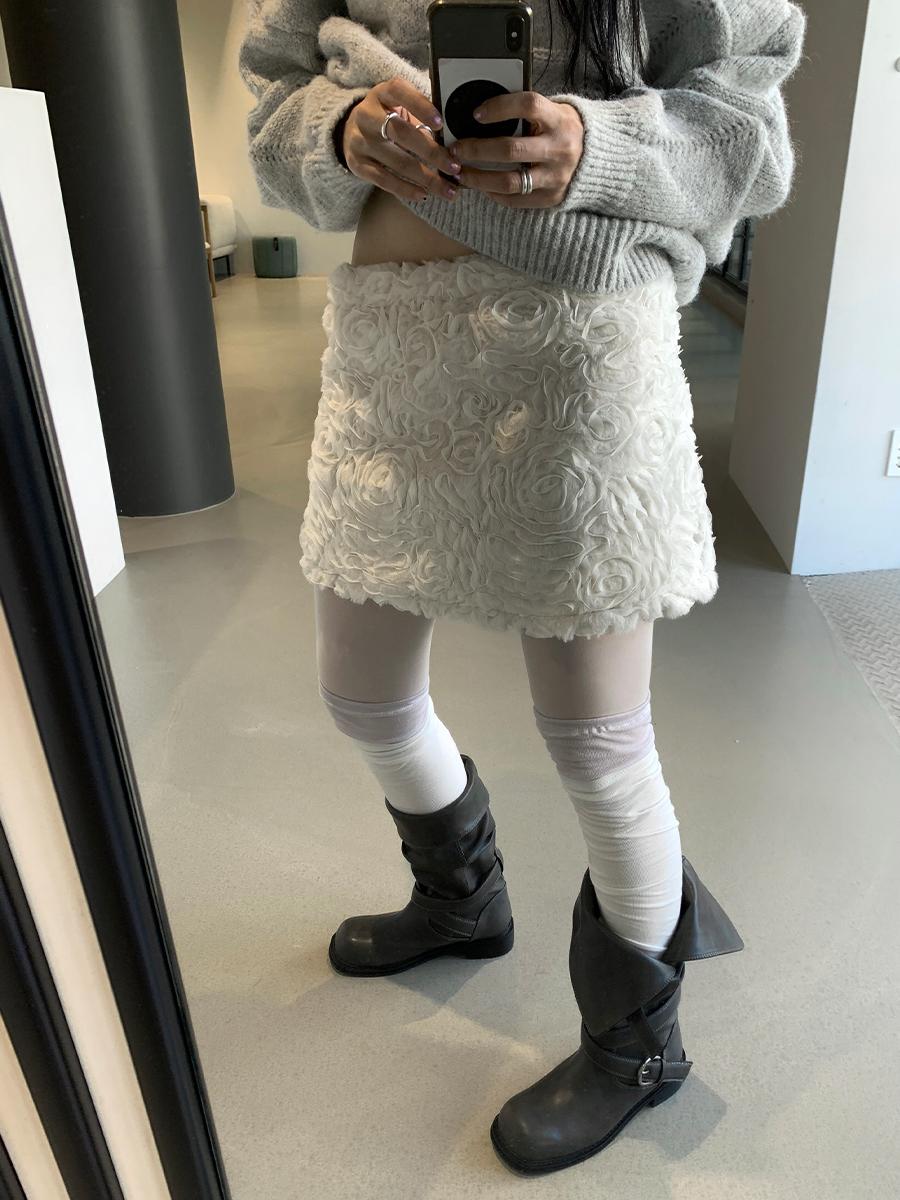 페인티드우드 Bloom texture skirt *주문폭주