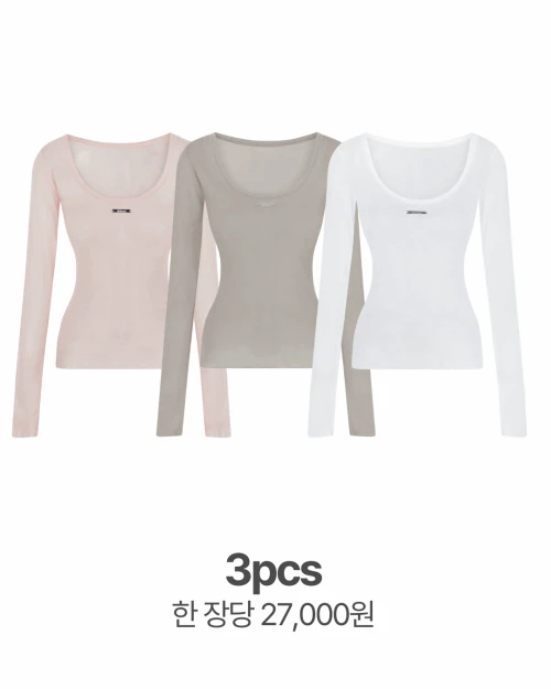 [3pcs/♡MADE♡] signature 30% ballet - tee