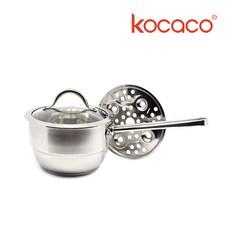 코카코 인덕션 겸용 이유식 스텐 미니 찜기 편수